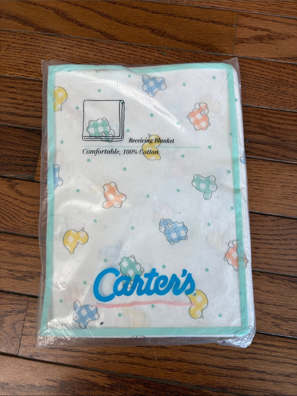 Carters vintage receiving blanket. New in package